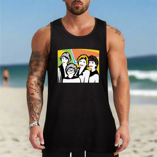 Golden Girls, Golden Girls Art, Pop Art, Drawings, Paintings, Tank Top T-shirt sports T-shirt for fitness t-shirts for men